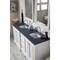 James Martin Vanities De Soto 72in Double Vanity, Bright White w/ 3 CM Charcoal Soapstone Quartz Top 825-V72-BW-3CSP - alternate 5